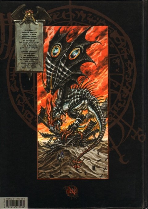 Verso de l'album Requiem Chevalier Vampire Tome 5 Dragon blitz