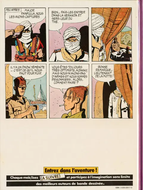 Verso de l'album Les Scorpions du Désert Tome 3 Conversation mondaine à Moululhe