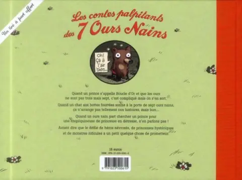 Verso de l'album Les sept ours nains Les contes palpitants des 7 ours nains