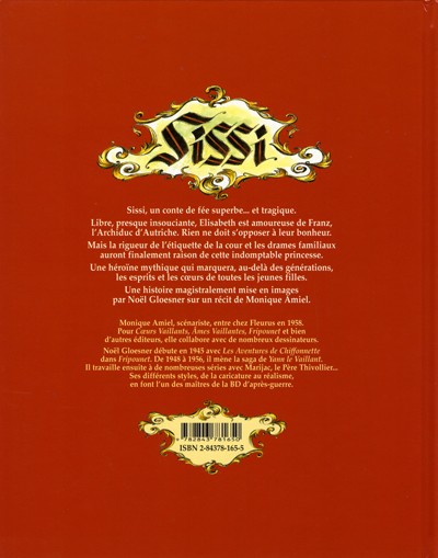 Verso de l'album Sissi Tome 2 Le destin