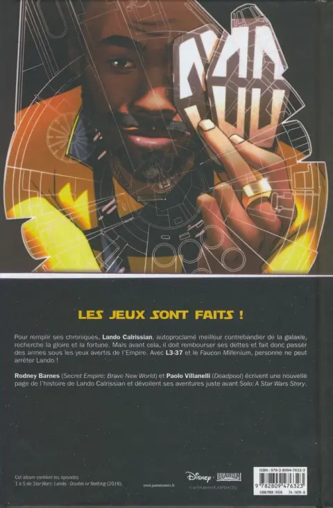 Verso de l'album Star Wars - Lando Tome 2 Quitte ou double
