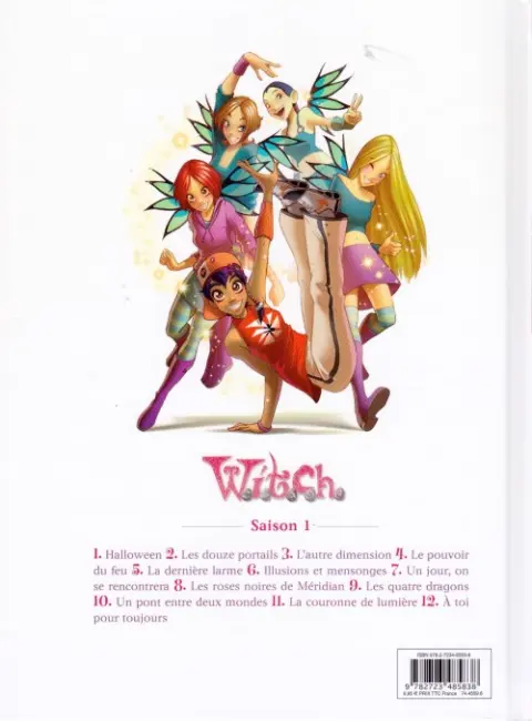 Verso de l'album W.I.T.C.H. Tome 1 Halloween