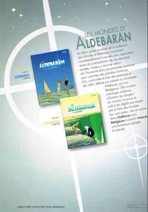 Verso de l'album Aldébaran Tome 1 La catastrophe