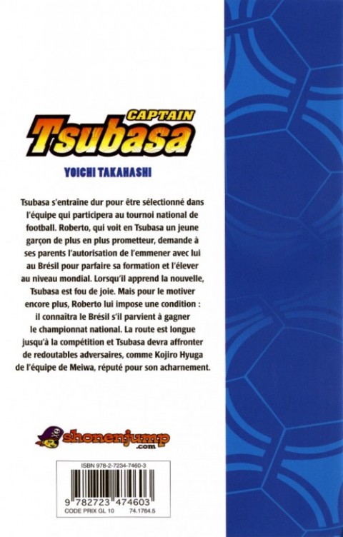 Verso de l'album Captain Tsubasa Tome 3 Une lutte acharnée