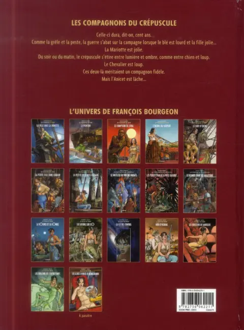 Verso de l'album Les Compagnons du crépuscule Tome 1 Le sortilège du bois des brumes
