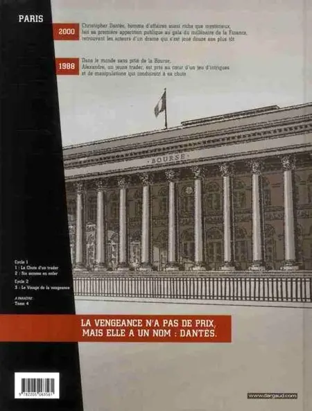 Verso de l'album Dantès Tome 1 La Chute d'un trader