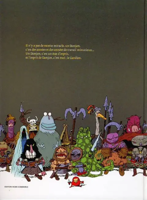 Verso de l'album Donjon Parade Tome 1 Un donjon de trop