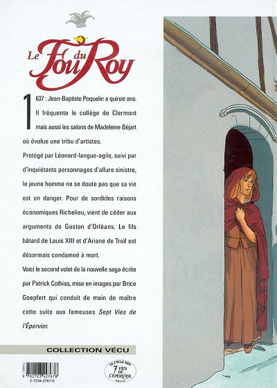 Verso de l'album Le Fou du Roy Tome 2 L'école des bouffons