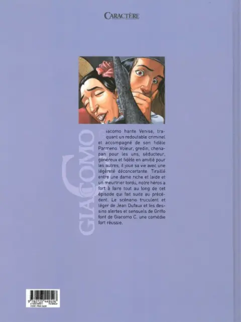 Verso de l'album Giacomo C. Tome 8 La non-belle
