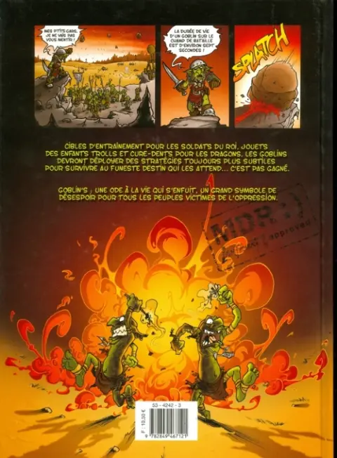 Verso de l'album Goblin's Tome 1 Bêtes et méchants