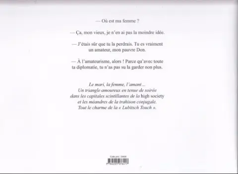 Verso de l'album Jamais deux sans trois