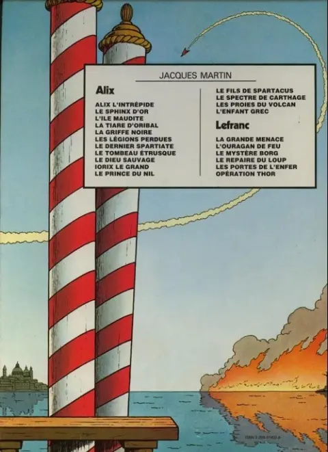 Verso de l'album Lefranc Tome 1 La grande menace