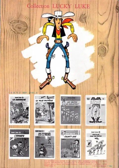 Verso de l'album Lucky Luke Tome 6 Hors-la-loi