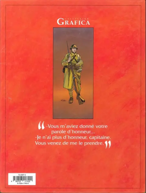 Verso de l'album Les Maîtres de l'Orge Tome 3 Adrien, 1917