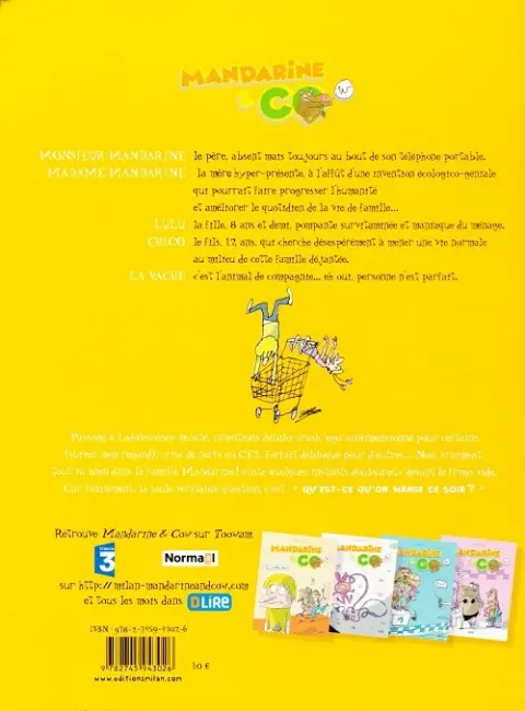 Verso de l'album Mandarine & Cow Tome 5 Jus d'orange