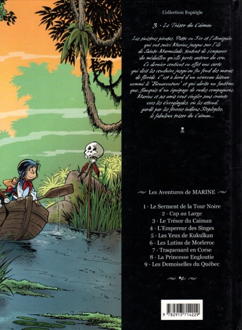 Verso de l'album Marine Tome 3 Le trésor du caïman