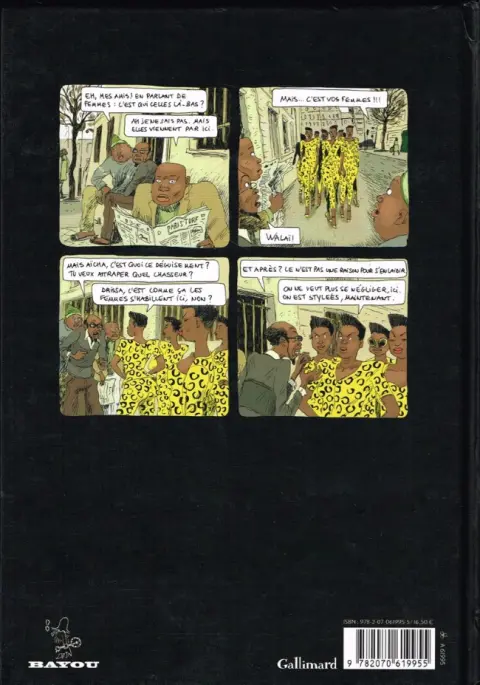 Verso de l'album Aya de Yopougon Tome 4