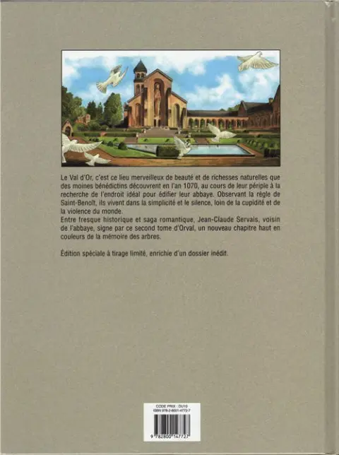 Verso de l'album Orval Deuxième partie