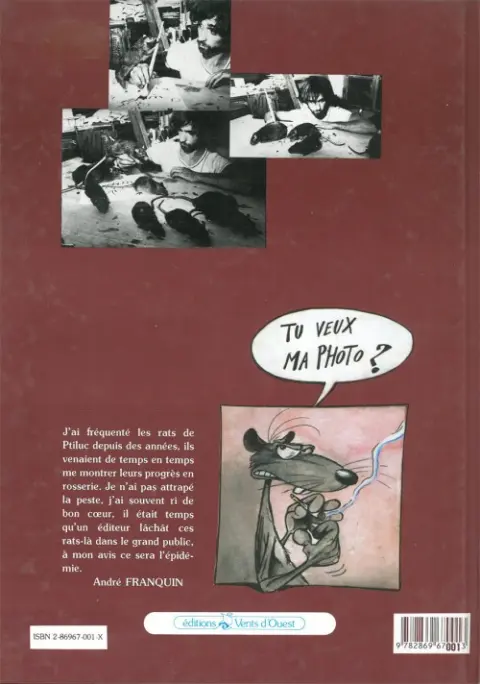 Verso de l'album Pacush Blues Tome 1 Premieres Mesures