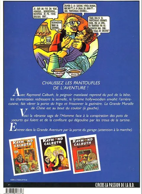 Verso de l'album Raymond Calbuth Tome 1 Fils du vent