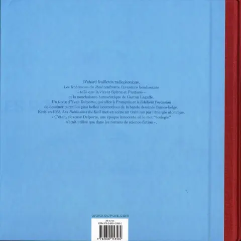 Verso de l'album Les Robinsons du rail