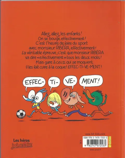 Verso de l'album Ariol Tome 12 Le coq sportif