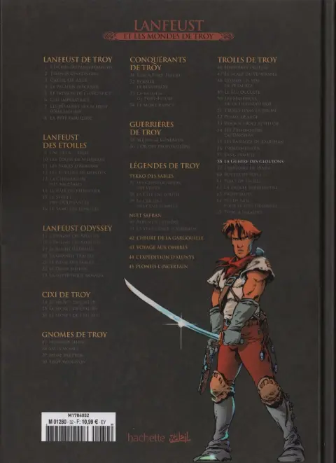 Verso de l'album Lanfeust et les mondes de Troy Tome 58 Trolls de Troy - La guerre des gloutons (II)