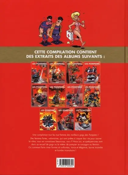 Verso de l'album Les Pompiers Les Best Or Au féminin