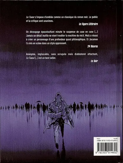 Verso de l'album Le Tueur Premier cycle Tome 1