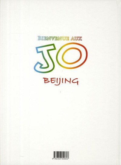 Verso de l'album Bienvenue aux JO Beijing