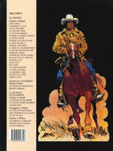 Verso de l'album Blueberry Tome 11 La mine de l'Allemand perdu