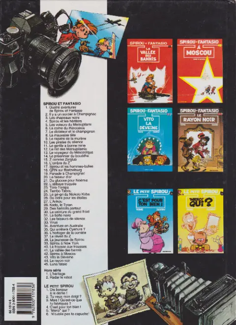 Verso de l'album Spirou et Fantasio Tome 42 Spirou et Fantasio à Moscou