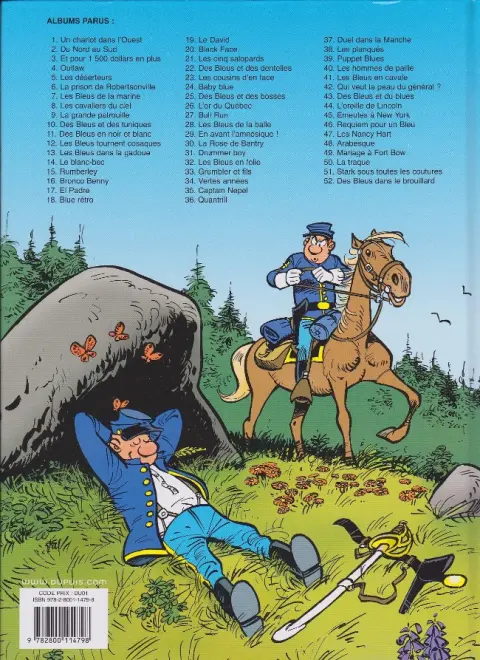 Verso de l'album Les Tuniques Bleues Tome 26 L'or du Québec