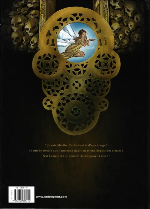 Verso de l'album Merlin Tome 4 Avalon
