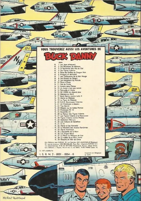 Verso de l'album Buck Danny Tome 17 Buck Danny contre Lady X