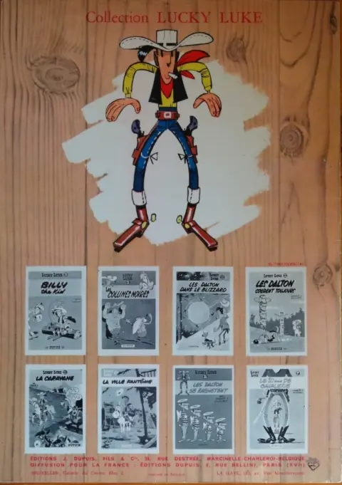 Verso de l'album Lucky Luke Tome 17 Sur la piste des Dalton