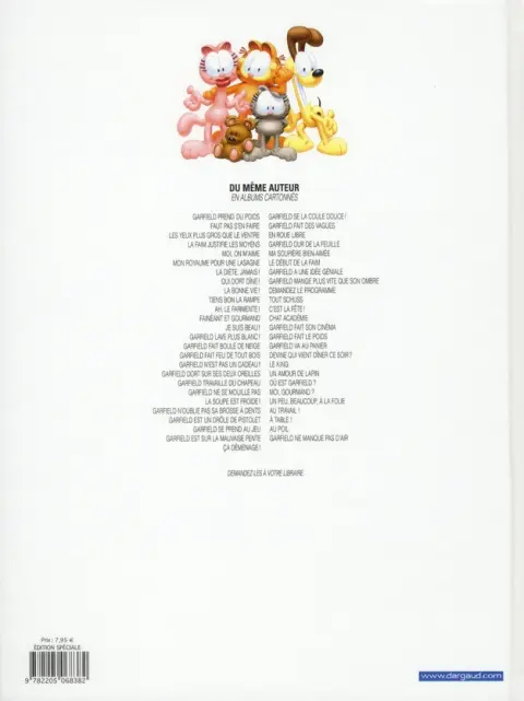 Verso de l'album Garfield Tome 45 Où est Garfield ?