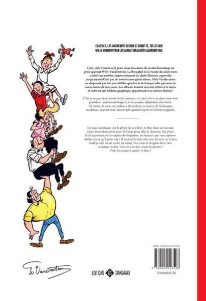 Verso de l'album Bob et Bobette 17 Le singe volant