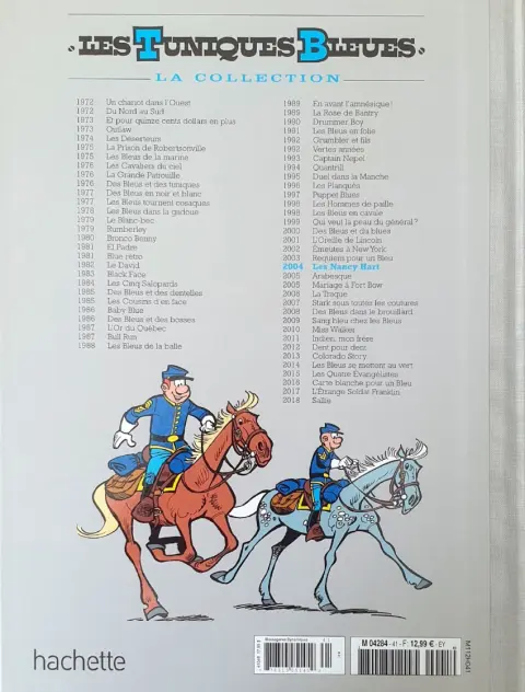 Verso de l'album Les Tuniques Bleues La Collection (Hachette) Tome 41 Les Nancy Hart