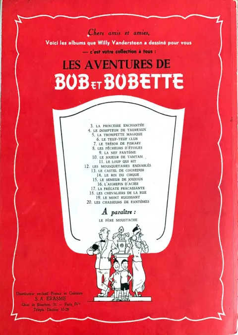 Verso de l'album Bob et Bobette Tome 10 Le joueur de tamtam