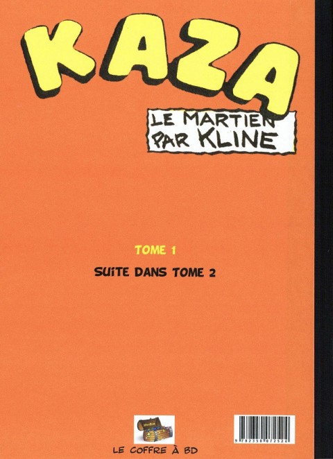 Verso de l'album Kaza - Le Martien Tome 1