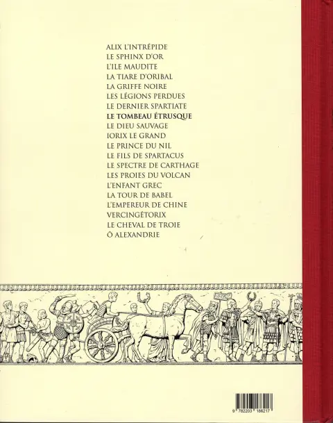 Verso de l'album Alix Tome 8 Le tombeau étrusque