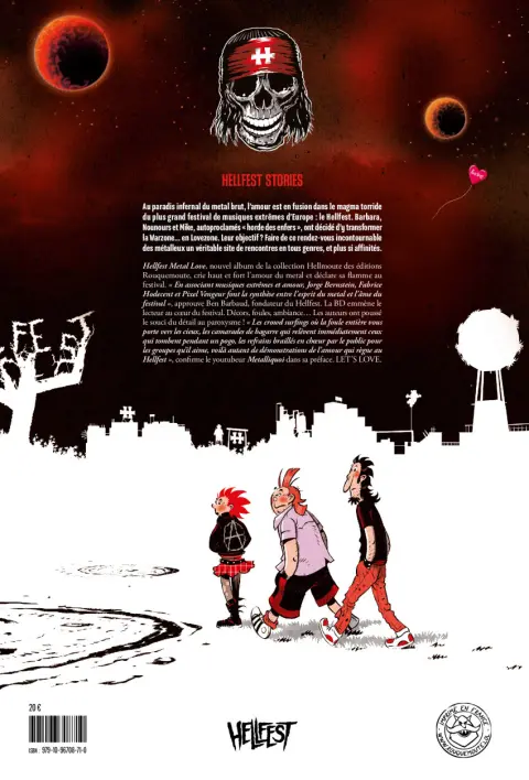 Verso de l'album Hellfest Metal Love