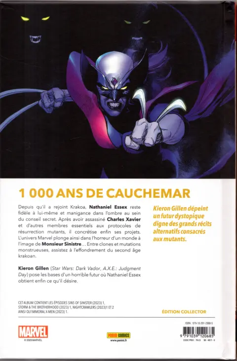 Verso de l'album Sins of Sinister Volume 1/2