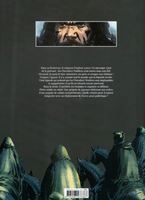 Verso de l'album Les Chevaliers Ténèbres Premier Chant Les Sigils du Chaos