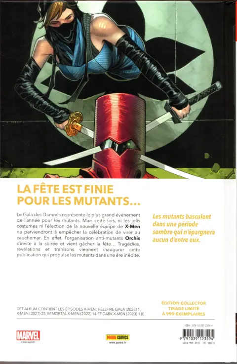 Verso de l'album Fall of X Volume 01