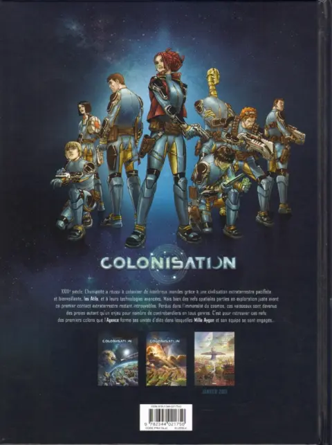 Verso de l'album Colonisation Tome 2 Perdition