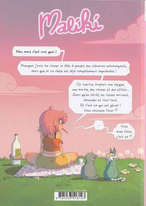 Verso de l'album Maliki Tome 1 Broie la vie en rose