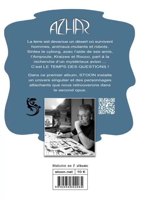 Verso de l'album Azhar 1/2 Le temps des questions