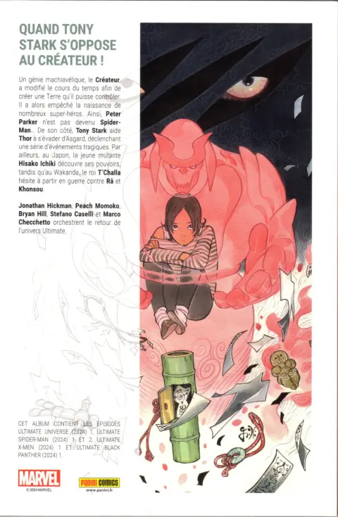 Verso de l'album Ultimate Universe 01